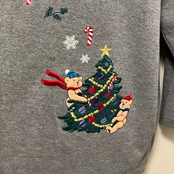 EUC Karen Scott Christmas Top Size:  1X - Picture 3 of 6